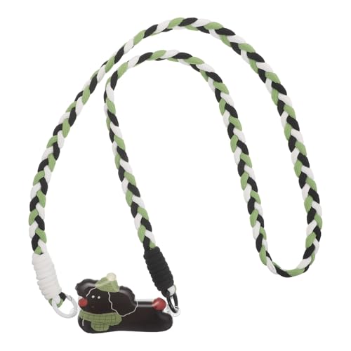 Clip en forma de perro para colgar smartphone con cadena desmontable de hombro elegante