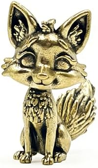 Estátua de raposa de latão, decoração de casa, estatuetas de anim...