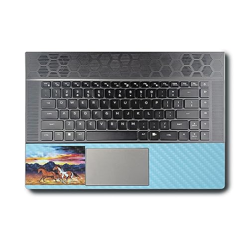 Image of MightySkins Carbon Fiber Skin Compatible with Alienware X16 R1 (2023) Full Wrap Kit - Wild Horses | Protective, Durable Textured Carbon Fiber Finish | Easy to Apply & Change Styles | Made in The USA