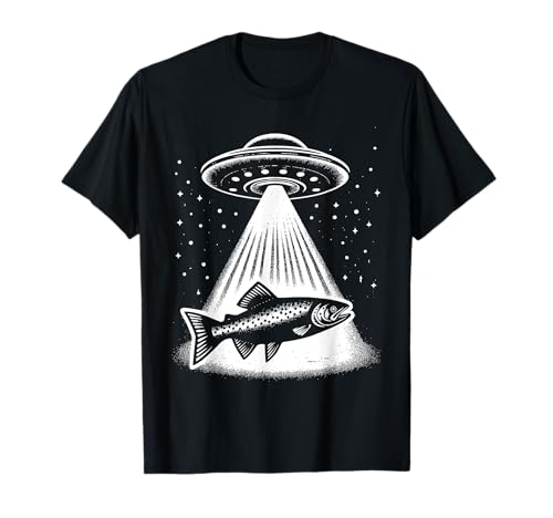 Salmon Dad Mom Lover - Divertido ovni alienígena Camiseta