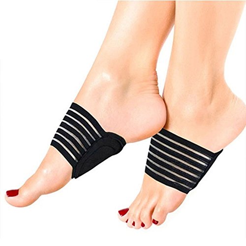 JERN Arch Support Compression Plantar Fasciitis Extra Thick Cushioned Arch Support Sleeves for Men and Women Flat Feet Pain Relief, Achy Foot Support Insoles, Fallen Arches, Heel Spur (1 Pair)