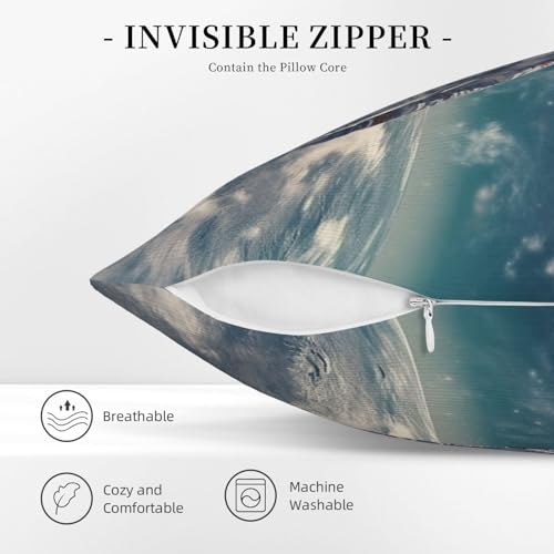 Housse de coussin astronaute velours côtelé : solution confort canapé