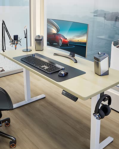 Ergear Height Adjustable Electric Standing Desk, 40 X 24 Inches Sit Stand Up Desk, Small Memory Computer Home Office Desk (Natural) #TOP5