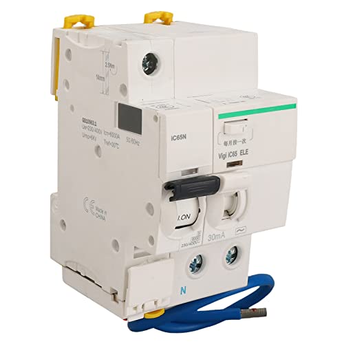 Disjoncteur PA66 IC65N 1P+N AC Yosoo Health Gear pour boîte de distribution