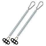 Cheemuii 2PCS 25" Single Tender Spring Kit Heavy Duty ABS Air Line Hose Tracker Tender Kit with 3 Ho