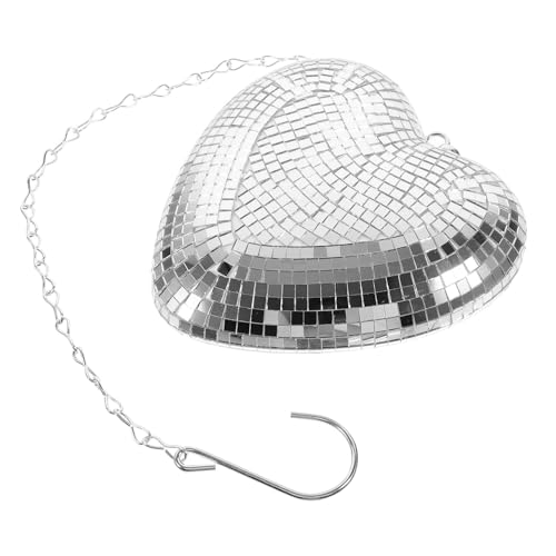 Unomor Disco Balls Heart Mirror Surface Ball Decorative Hanging Ball for Room Decor