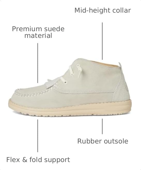 HEYDUDE Women's Wendy Mid Elevated Ivory 11 Medium - image 3