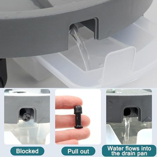 Movable Round Plant Drip Tray Caddy - 34cm/13in Black Drip Pan for Indoor & Outdoor Plants, Perfect for Easy Watering & Protection, Durable & Stylish Design