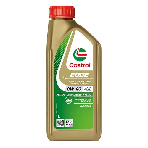 Image of Castrol EDGE 0W-40 Advanced Full Synthetic Engine Oil | Power Boost Technology | 30% Improved Performance | For Petrol, Diesel, CNG & Hybrid Cars | 1L