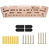 TWO STONES Wooden Hangboard Rock Climbing Pull Up Bar Designed Training for Climbing, Wooden Fingerb