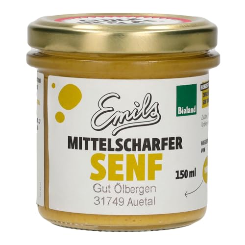 Emils mittelscharfer Bioland Senf 150 ml