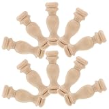 HOODANCOS 10 Pezzi Pilastri Romani in Legno Massello per Decorazioni, Leggeri e Resistenti, per Esterni e Cortili, Accessori per Ringhiere Eleganti
