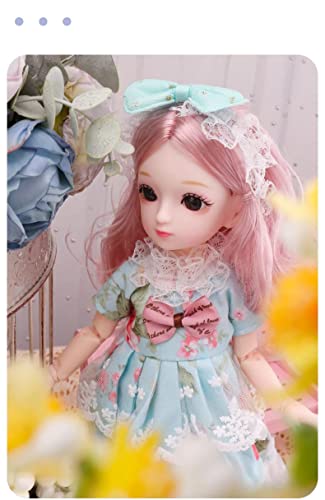 Image of DSR 30 CM Joint Movable Doll for Kids | Sound Playing Toy | Beautiful Frock | Same Color Delivered(Pack of 1) (M /Sky)