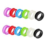 ibasenice 12本 剪定 ハサミ リング 快適 ハサミ 指 リング ハサミ 指 リング インサート シリコン ハサミ インサート ハサミ 指 リング グリップ シリコン ハサミ リング ハサミ