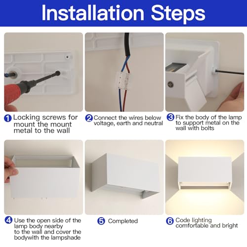 25W Led Applique Da Parete Esterno/Interno Con Sensore Di Movimento E Crepuscolare 4000K Luci Naturale IP65 Impermeabile Moderno Alluminio Lampada Da Esterno Angolo Di Luce Regolabile Bianco - 7