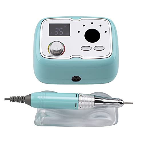 Wiertarka do paznokci Cordless Desktop Paznokci Wiertarka Stojak Manicure Maszyna Przenośna 3500 0PM. Elektryczny akumulator polerki do paznokci(Wit)