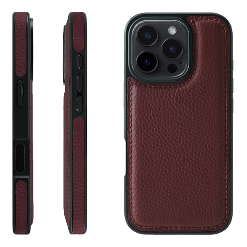HANATORA for iPhone 16Pro �P�[�X �{�v �ϏՌ� �o���p�[�^ �X�}�z�P�[�X �X�}�z ���ʖ{�v �V�������N���U�[ �M�t�g ���C�� WPG-16Pro-Wine