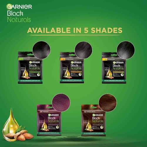 Image of Garnier Black Naturals Hair Color, Shade-3. Brown Black 20ml+20g [Pack of 6] 240g