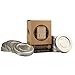 T&Co. STAMPED Stainless Steel Wide Mouth Mason Jar Lids/Tops - Set of 12 - For Pickling, Canning, Storage, Dry Goods - Durable & Rustproof - 316 Stainless