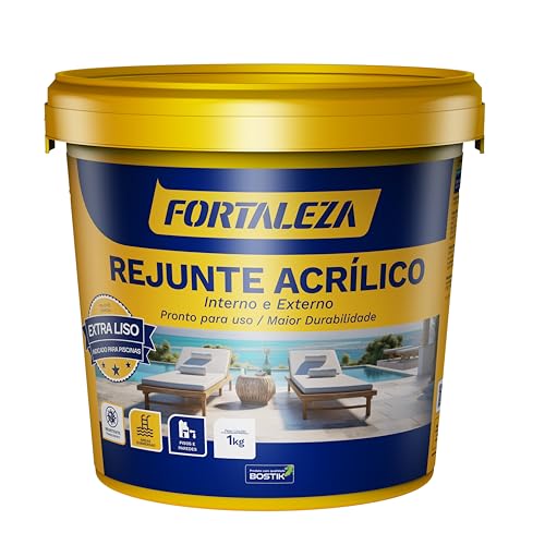 Fortaleza Rejunte Acrílico Branco 1kg Impermeável