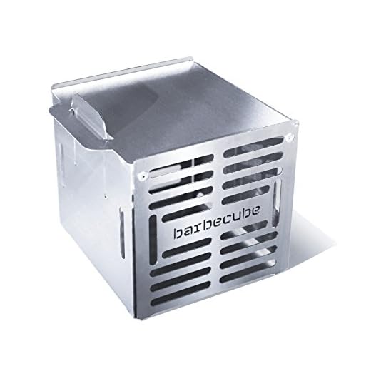 BBQ Würfel / Gemüsekorb / Grillkorb BARBECUBE klein, Edelstahl - H 13,5 x B 13,5 x T 12,5 cm