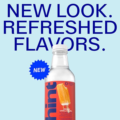 Image of Hint Fruit-Infused Bottled Water, Orange Vanilla Swirl - Purified Water Beverages with Zero Calories, Natural Flavors, and Sugar Free - 16 Fl Oz (Pack of 12)
