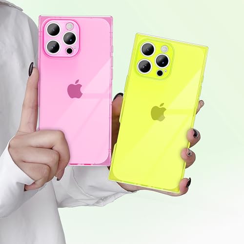 Coque iPhone 15 Pro antichoc jaune transparente, cadeau idéal pour filles - 7