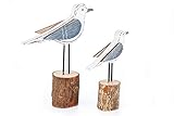 MATERIALE E COLORI: Grazie all'uso di legno e di colori freddi marittimi come blu e bianco, le figure di legno sono una vera attrazzione. Non solo s'inseriscono perfettamente nello stile marittimo, ma anche nello stile di casa campagna.