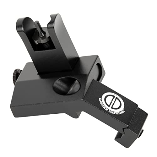 Dagger Defense -Combat Vet Owned Company- Flip Up Buis 45 Degree Picatinny Rail Mounted Backup Iron Sights. #TOP7