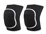 HugeStore Herren Volleyball Knieschoner Knieschützer Kniebandage Knieprotektor Knieschutz Kniegelenk Kniebandage Schwarz