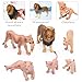 ONEST 7 Pieces Lion Figurines Animals Figures Family Set Educational Figurine Cake Toppers Christmas Birthday Gift