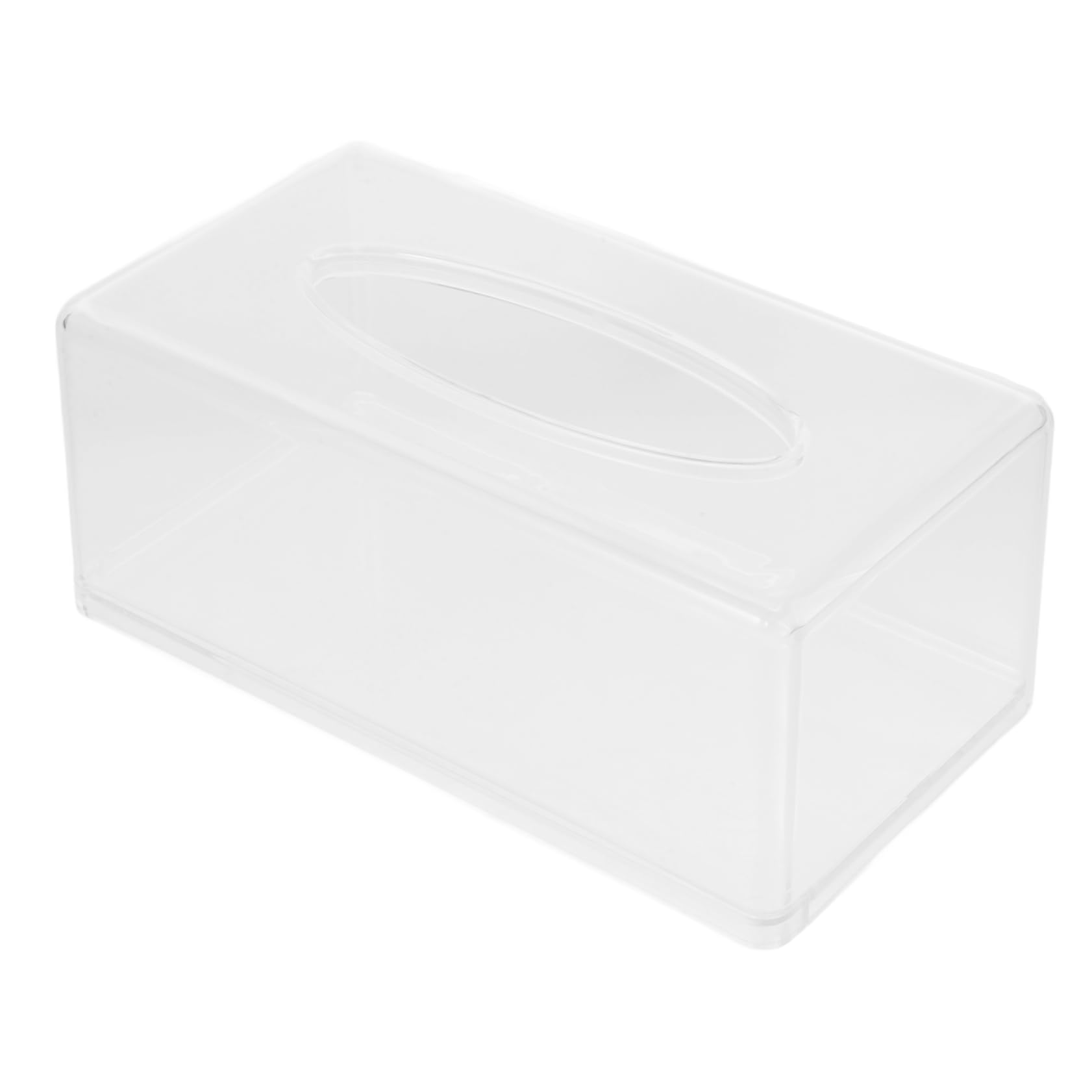 Taschentuch Box Behälter aus Acryl Papiertuchbox für Badezimmer und Küche mit Einfacher Öffnung für Taschentücher und Feuchttücher