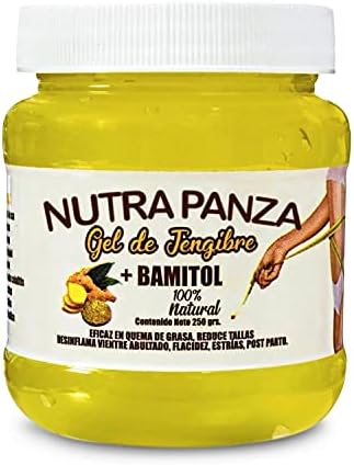 Nutraholics Gel de Jengibre + Bamitol Ginger Desinflama Reductor Quema Grasa