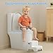CheerTry 2-in-1 Toddler Potty Training Toilet - with Detachable Training Seat, Realistic Flushing Sound for Boys & Girls Ages 1-3 with Wipes Storage, Toilet Paper Holder