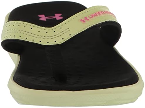 Under Armour Girls Ignite Marbella Flip Flop, (300) Fade/Black/Rebel Pink, 12 Little Kid | Image 1