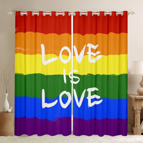 LGBT Velvet Pride Curtain Panels