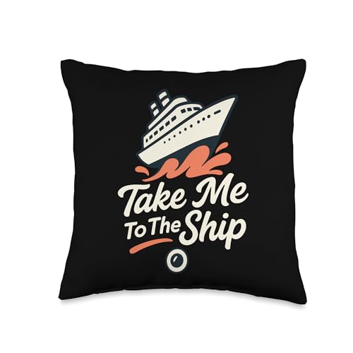 Cruise Addict Funny Cruise Loyalty Ocean Vacation Tee Throw Pillow