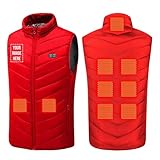 KODMNSW Personalisierte Beheizbare Weste Damen Herren Winter Heizweste mit...