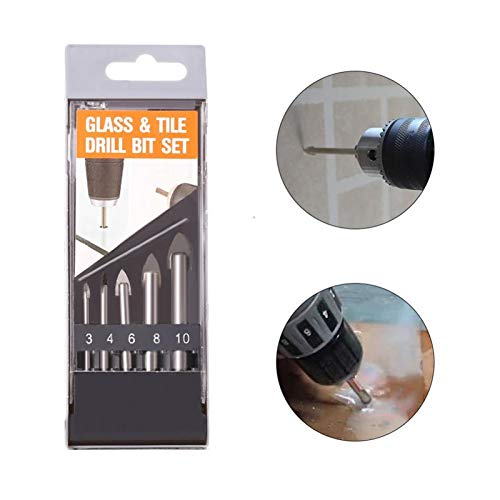 Set de brocas para vidrio 5 piezas 3-10 mm miniatura 4