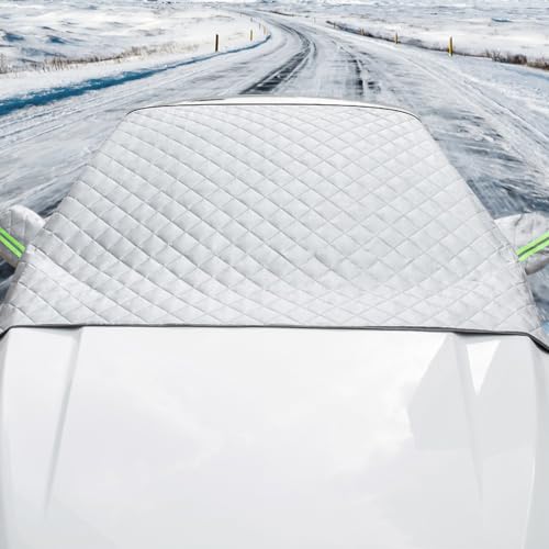Cubierta para parabrisas para proteger el coche SUV del sol y heladas en la calle 5