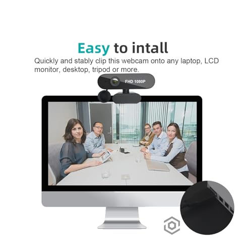 Webcam USB 1080p avec réduction de bruit pour éliminer les sons ambiants - 4
