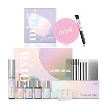 Brow Lamination Kit with Rose Scented Lash Lift & Brow Lamination Glue Balm Professional DIY Brow Lift & Styling Set for Fuller, Defined Brows