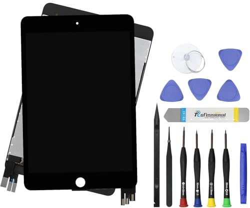 Écran LCD pour iPad Mini 5 réparé sans bug de tactile avec le kit premium noir A2133