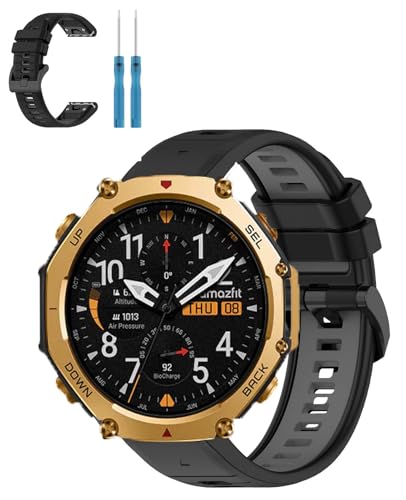 Oshmirian Amazfit T-Rex 3Pro 48mmVRX|[coh vȃAEghAA[}[Xgbv \tgŒʋĈ郊Xgoh tBbglXAnCLOAjOA풅p̌p(ubN+O[)