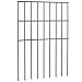 Produktbild VEVOR 19x Dekorativer Gartenzaun 44x33cm Metallzaun aus Kohlenstoffstahl Steckzaun 3,81cm Spike-Abstand Hundezaun Gitterzaun Beetzaun Zaun Metall Zaunelementen inkl. Befestigungsmaterial