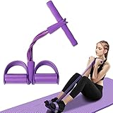Multifunktionale Sportgerät Pedal, Sit-Up Trainingsgeräte 4 Tubes Sit-ups Krafttrainer, Bodybuilding Expander, Multifunktions-Leg-Exerciser für Fitness Abnehmen Training Yoga (Grün)