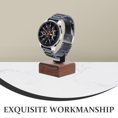SAFIGLE UhrenstäNder Aus Walnussholz：Eleganter DisplaystäNder UhrenstäNder FüR Armbanduhren Schmuck & Uhrenaufbewahrung Mit C-Design FüR MäNner & Frauen