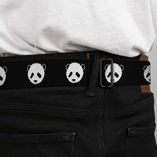 Cinturón de seguridad Buckle-Down estampado Panda Bear Repeat con hebilla de clic 4