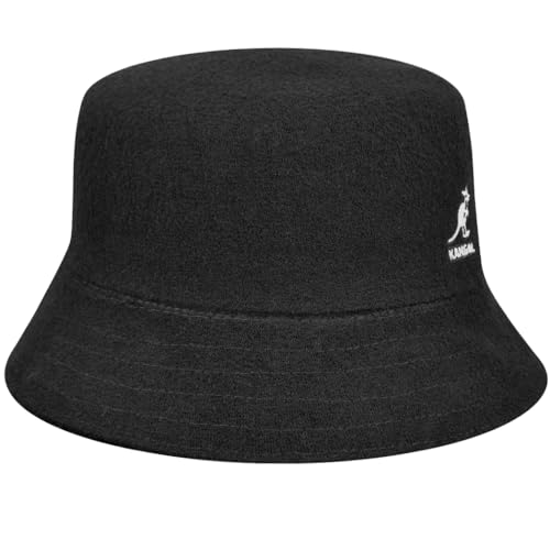 Kangol Chapéu bucket masculino e feminino, Preto, G