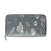 Produktbild Enhusk Ocean Starfish Marine Life lange Pass Kupplung Geldbörsen Reißverschluss Brieftasche Fall Handtasche Geld Veranstalter Tasche Kreditkarteninhaber für Dame Frauen Mädchen Männer Reisen Geschenk